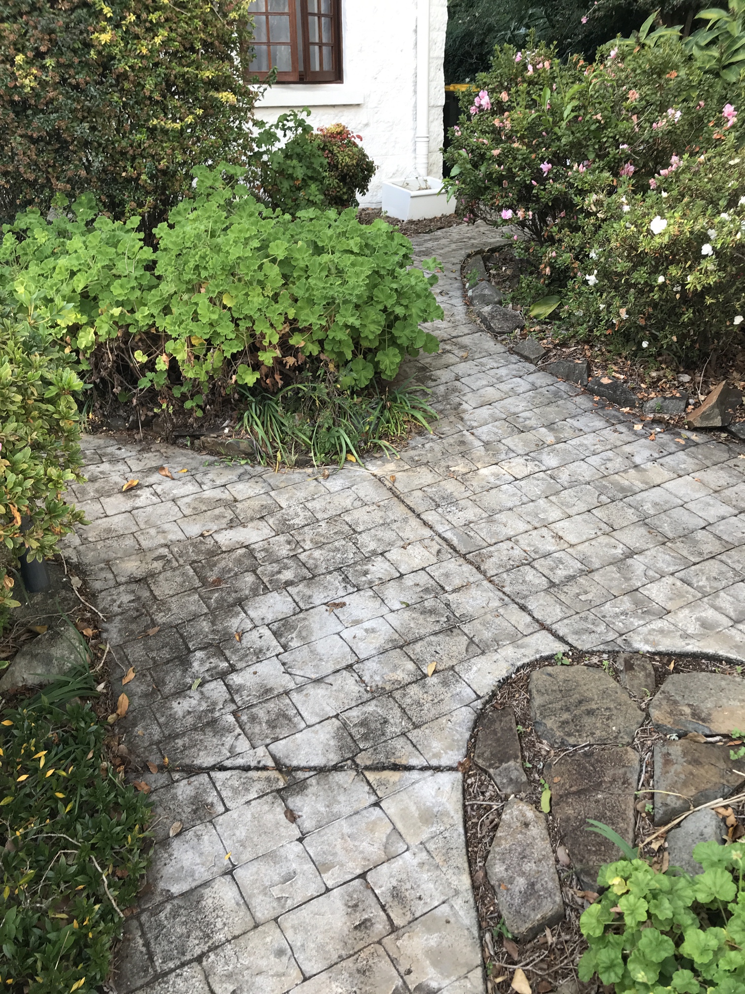 Pavers_001_before Pressure Cleaning Gold Coast